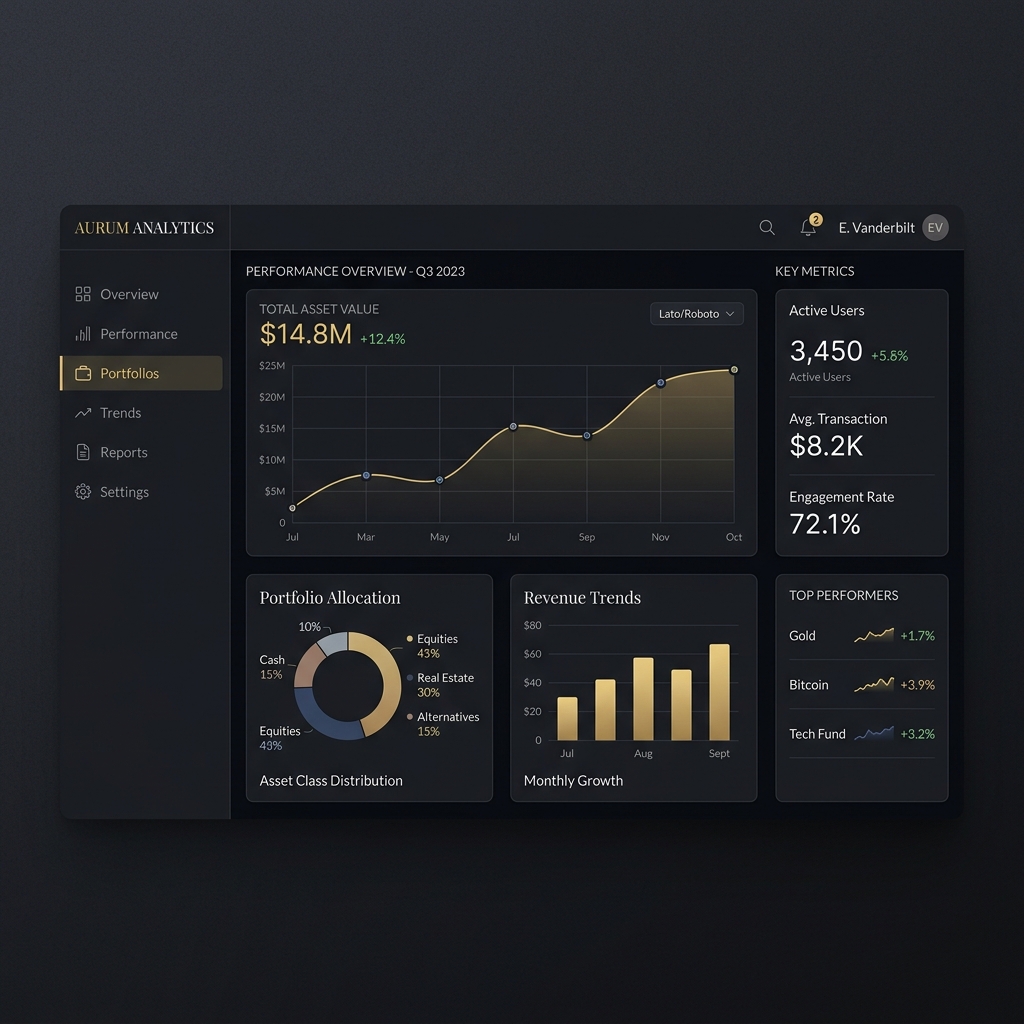 Aurum Analytics Dashboard
