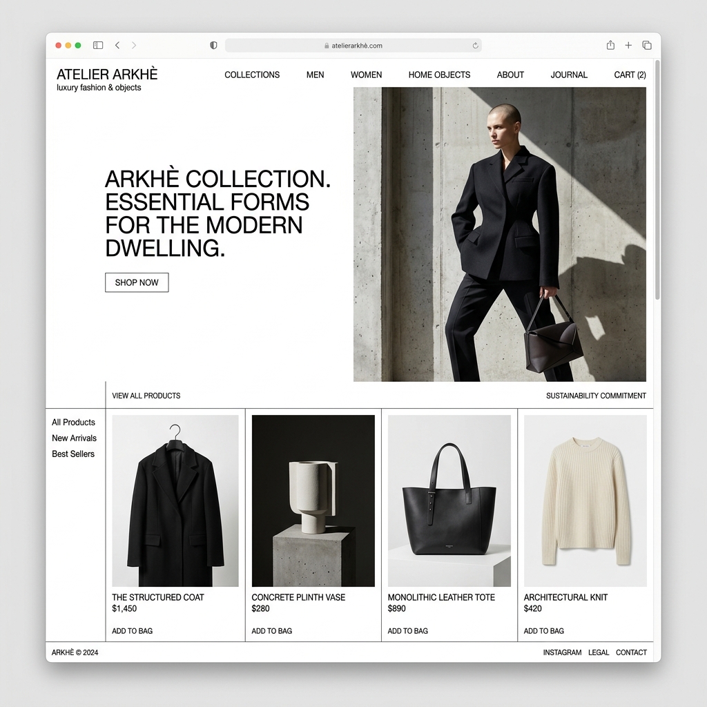 Atelier Arkhē E-Commerce